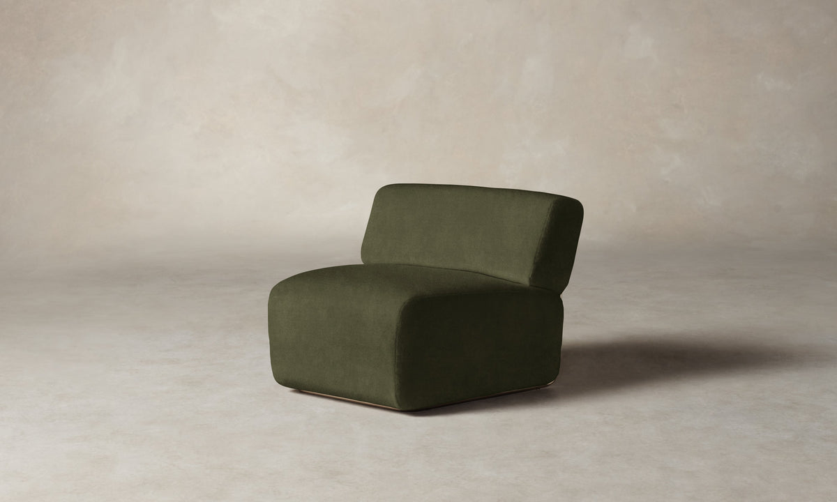 The Miles Modular Chair - Mohair Moss