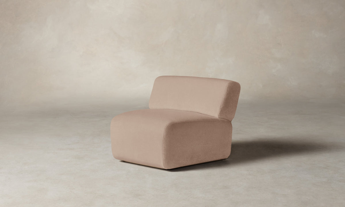 The Miles Modular Chair - Performance Velvet Blossom