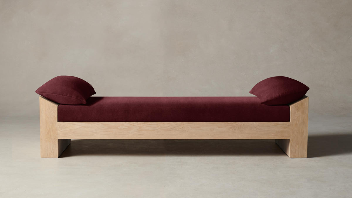 The Montauk Daybed - Performance Velvet Merlot