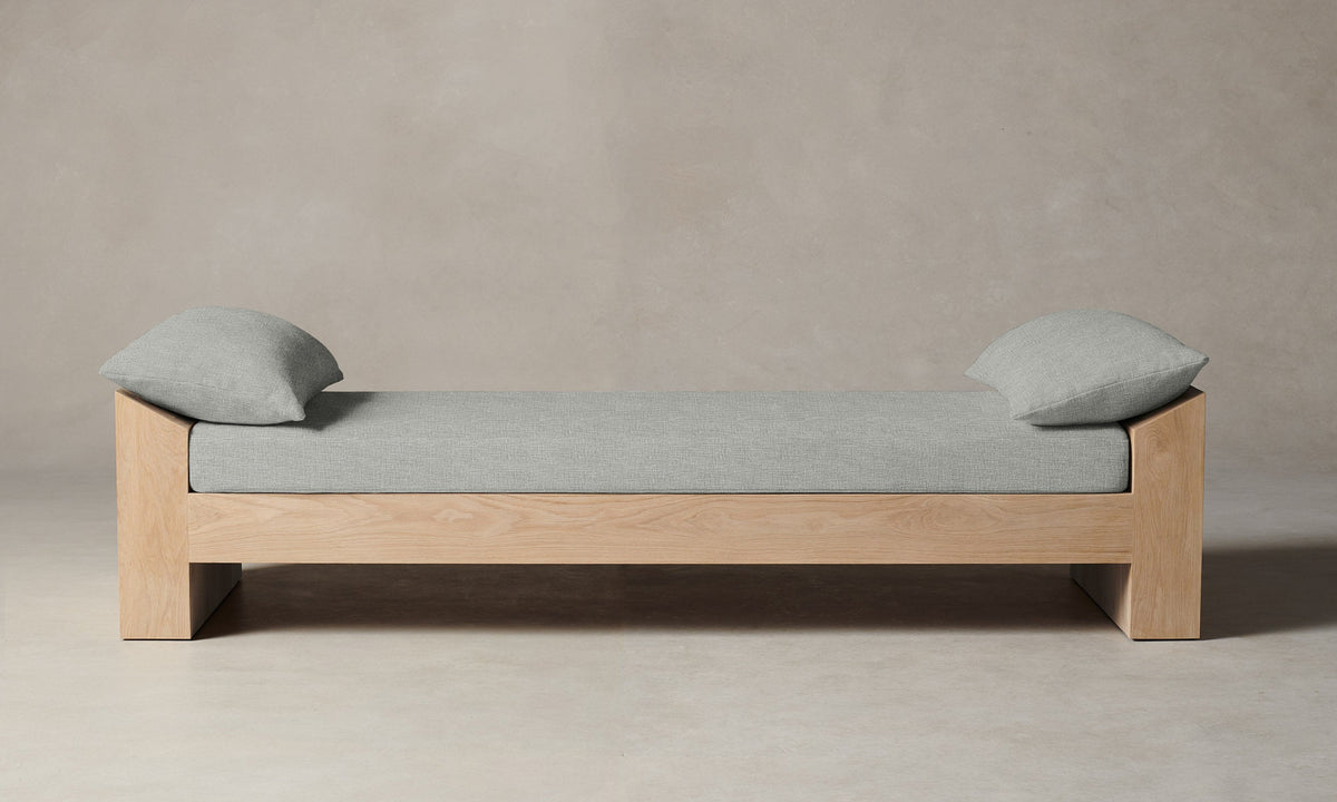 The Montauk Daybed - Performance Woven Chenille Rain