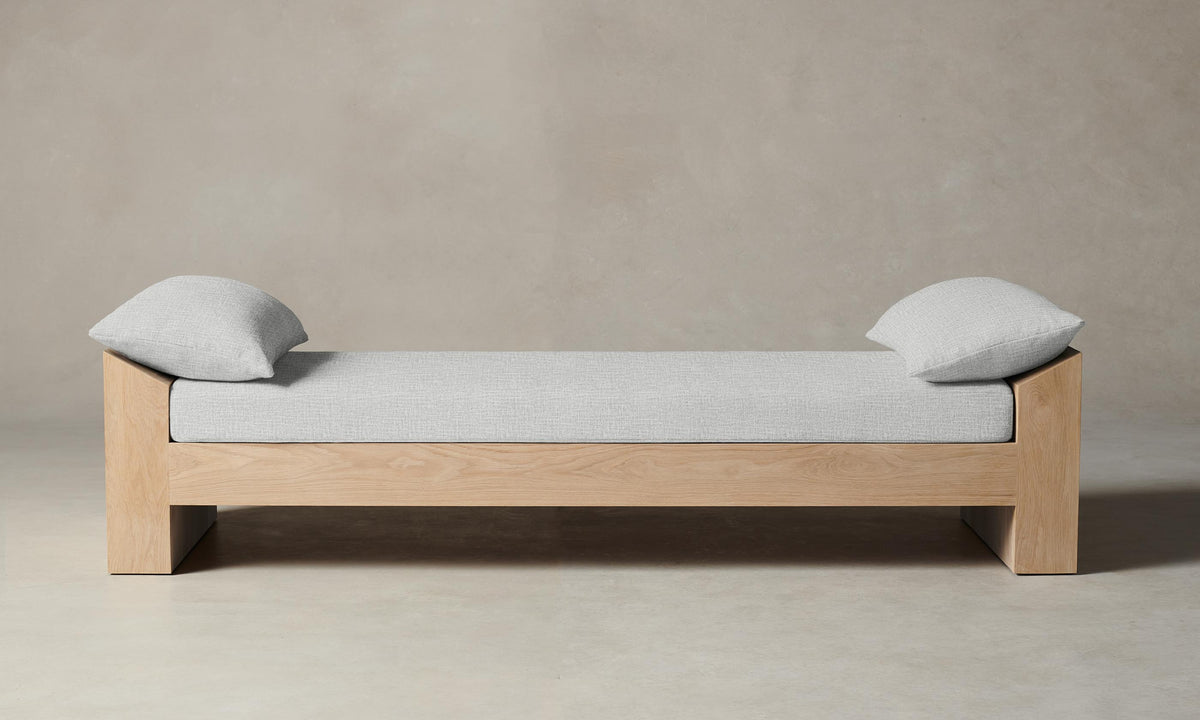 The Montauk Daybed - Performance Woven Chenille Steel