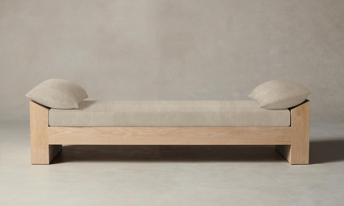 The Montauk Daybed - Tuscan Leather Bisque