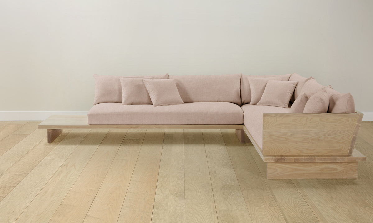The Muir Sectional - Heritage Belgian Linen Petal