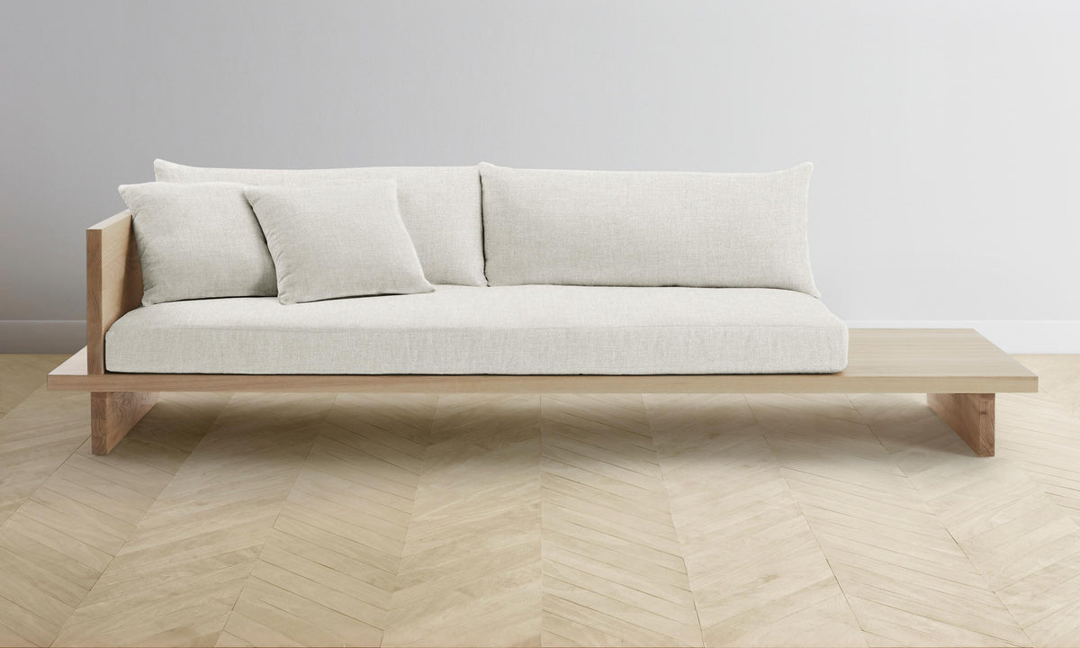 The Muir Sofa - Heritage Belgian Linen Egret