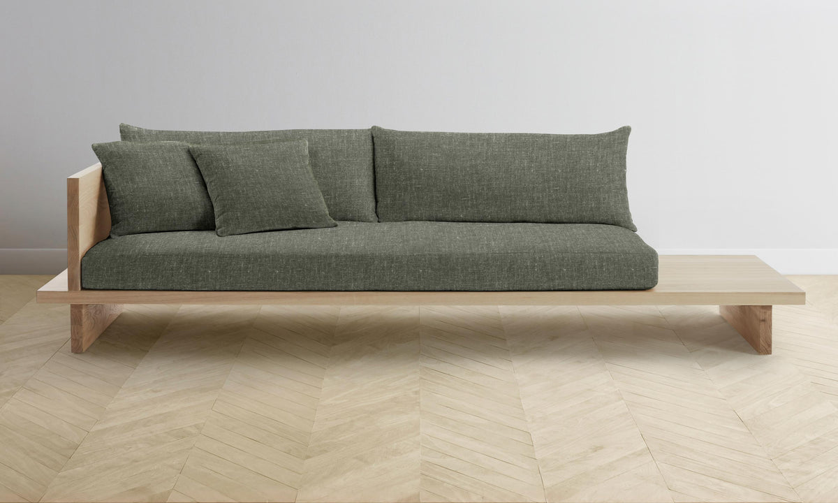 The Muir Sofa - Heritage Belgian Linen Thyme