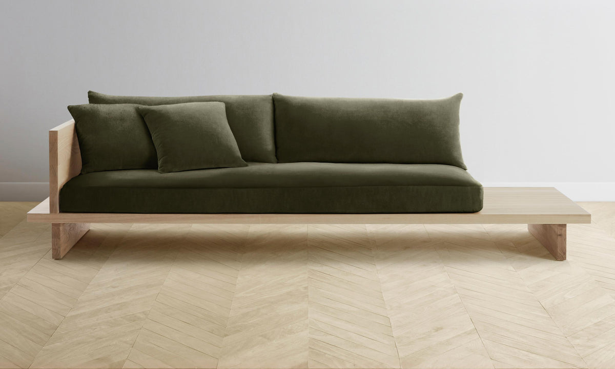 The Muir Sofa - Performance Velvet Olive