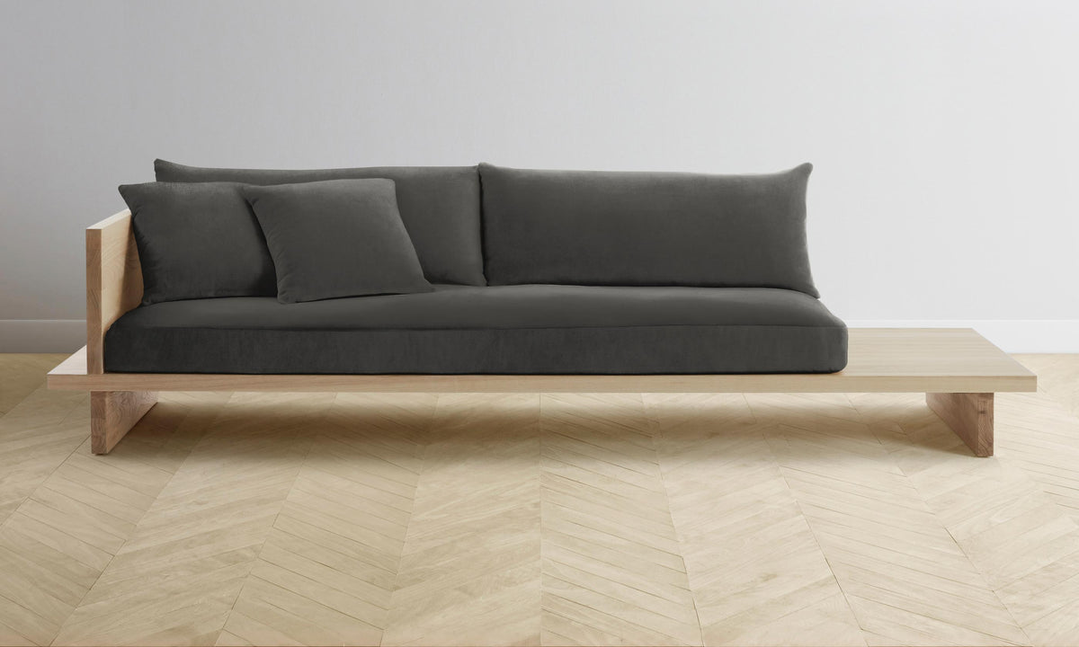 The Muir Sofa - Performance Velvet Slate
