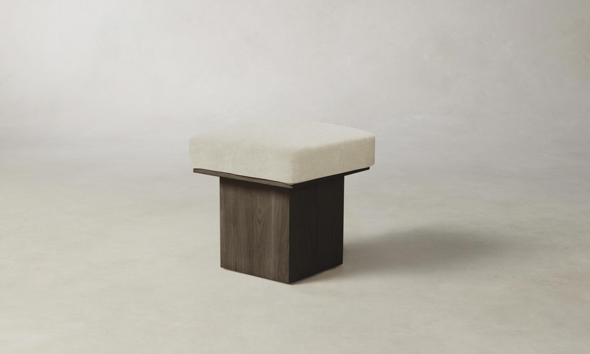 The Mulberry Ottoman - Performance Mélange Weave Shell