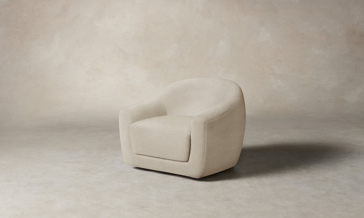 The Oliver Swivel Chair - Performance Mélange Weave Shell