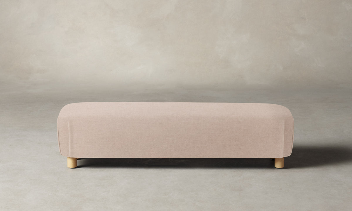 The Perry Bench - Heritage Belgian Linen Petal