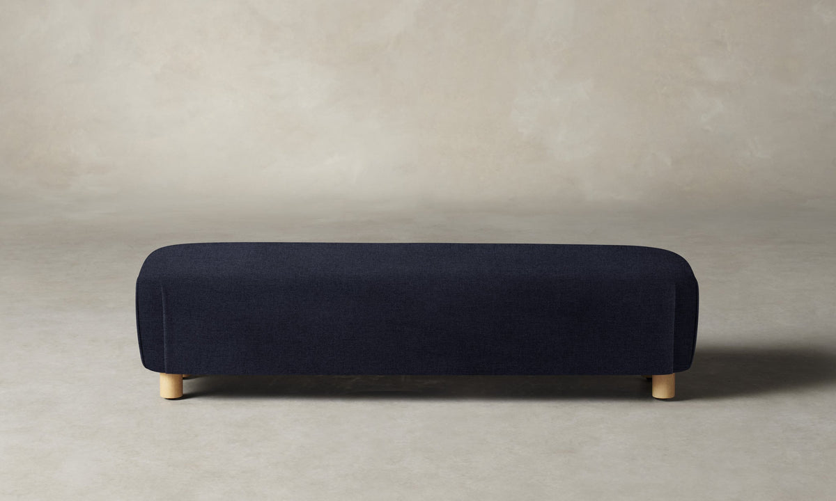 The Perry Bench - Italian Brushed Wool Harbor