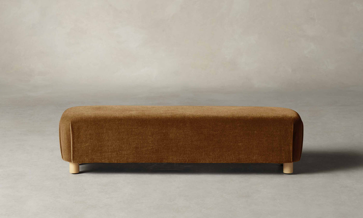 The Perry Bench - Mohair Brown Sugar