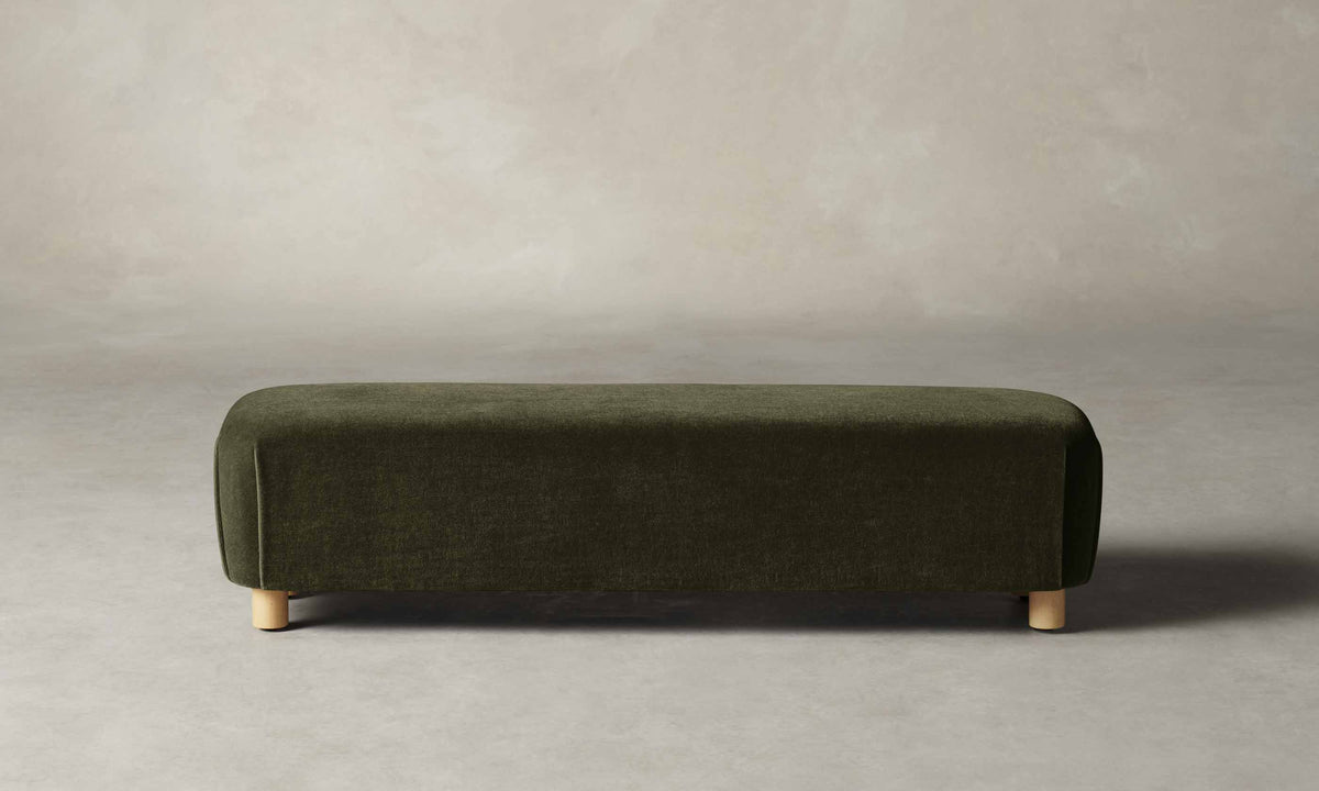 The Perry Bench - Mohair Moss