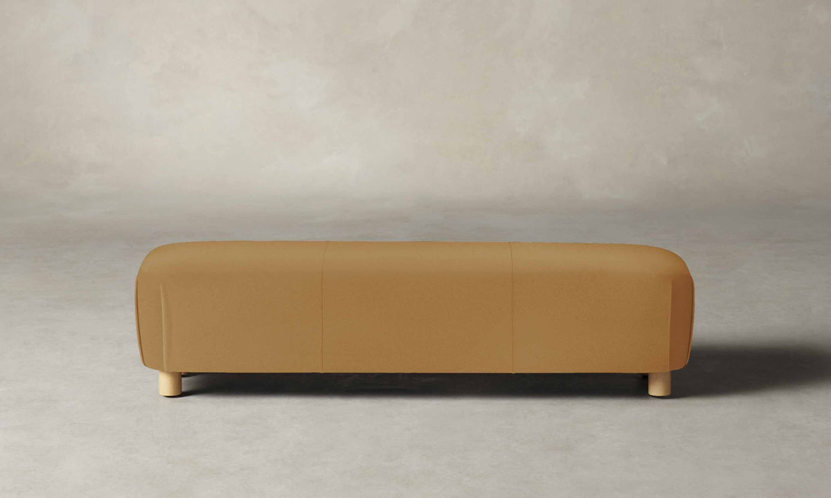 The Perry Bench - Pebbled Leather Latte