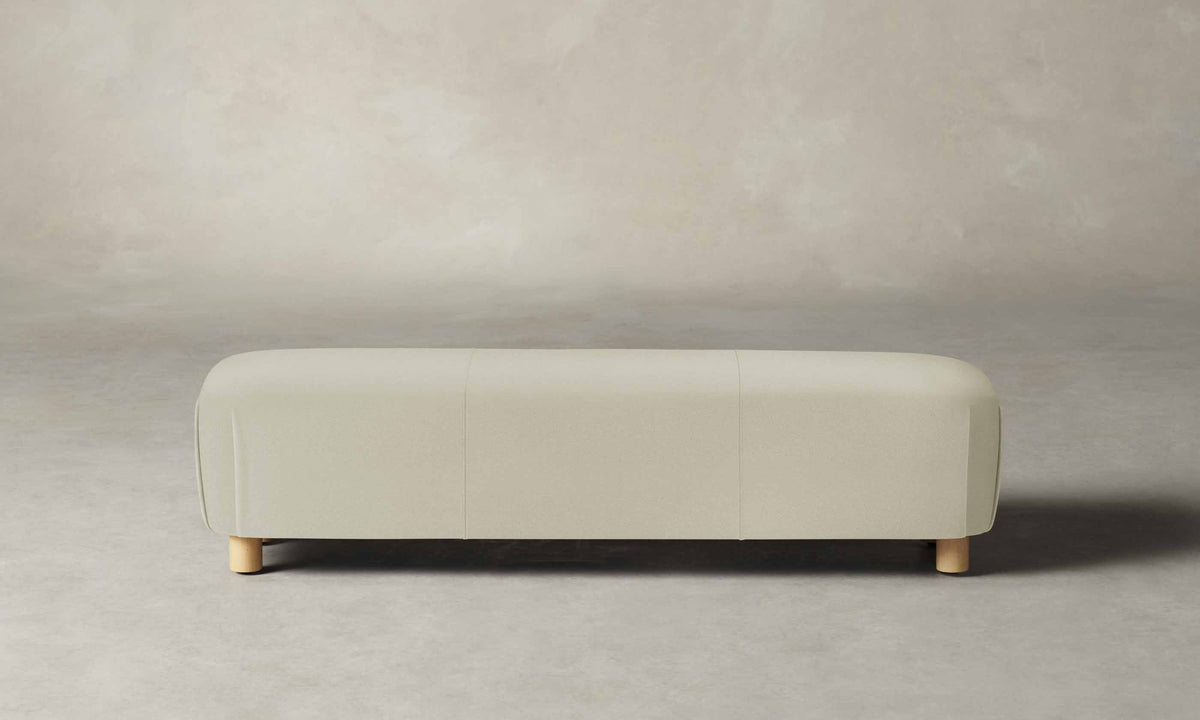 The Perry Bench - Pebbled Leather Swan