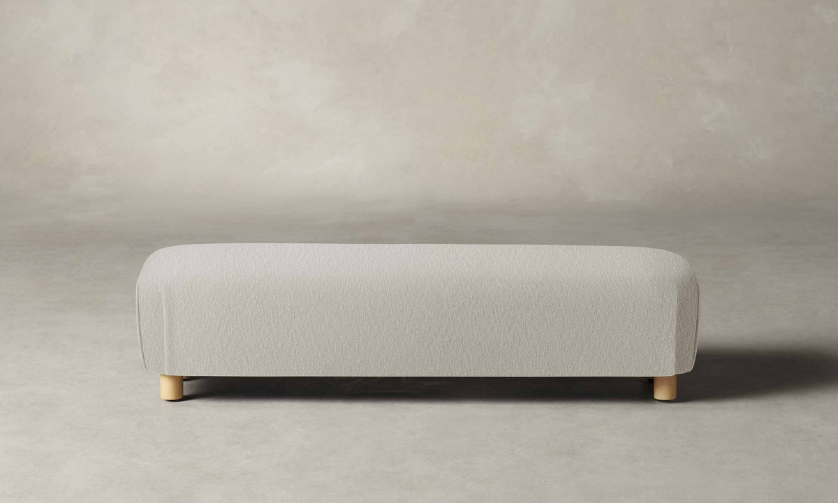 The Perry Bench - Performance Bouclé Polar