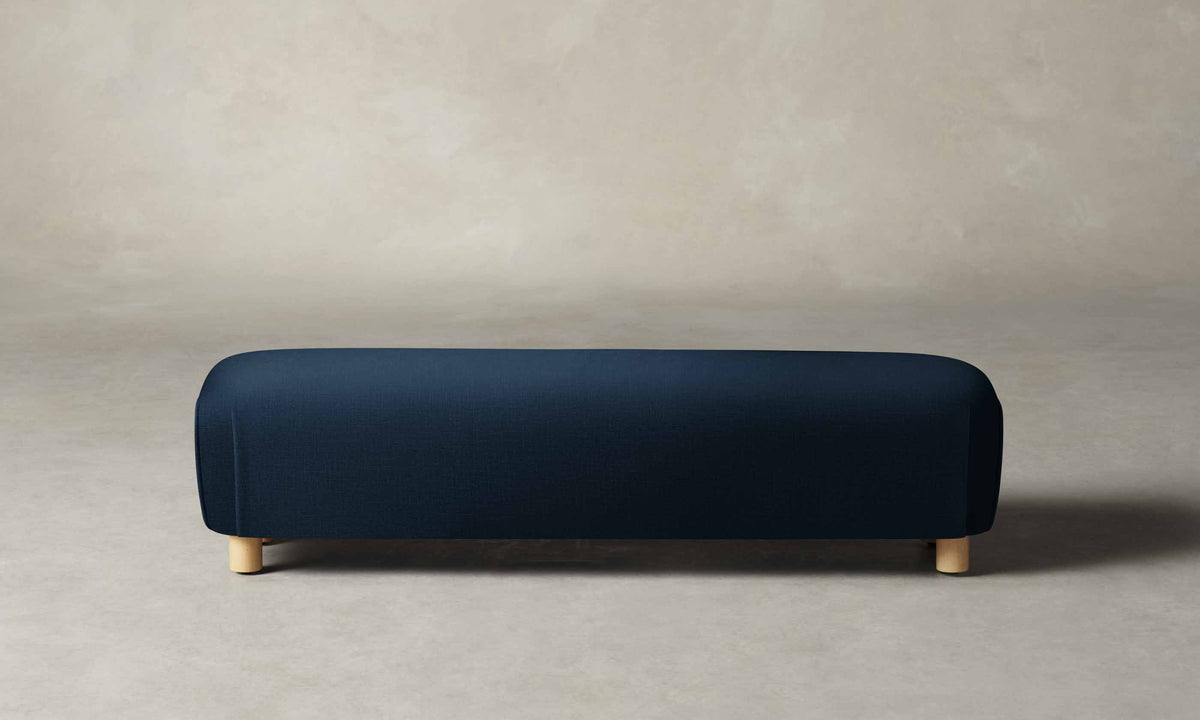 The Perry Bench - Performance Linen Weave Bay