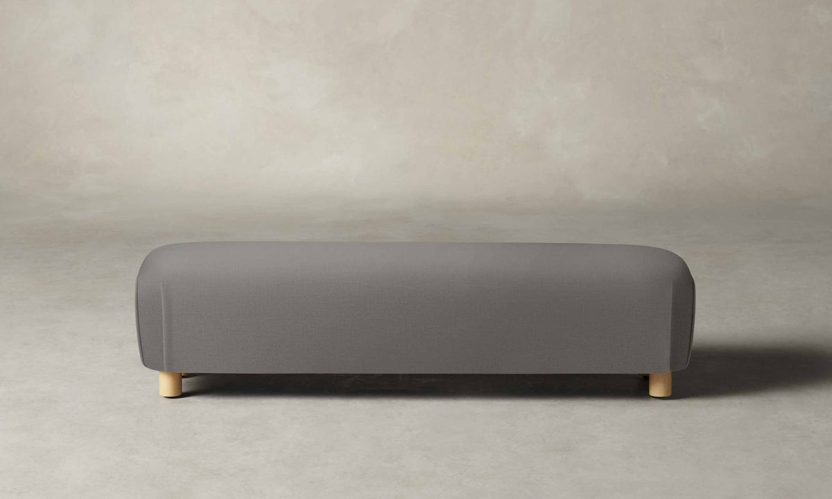 The Perry Bench - Performance Linen Weave Cloud