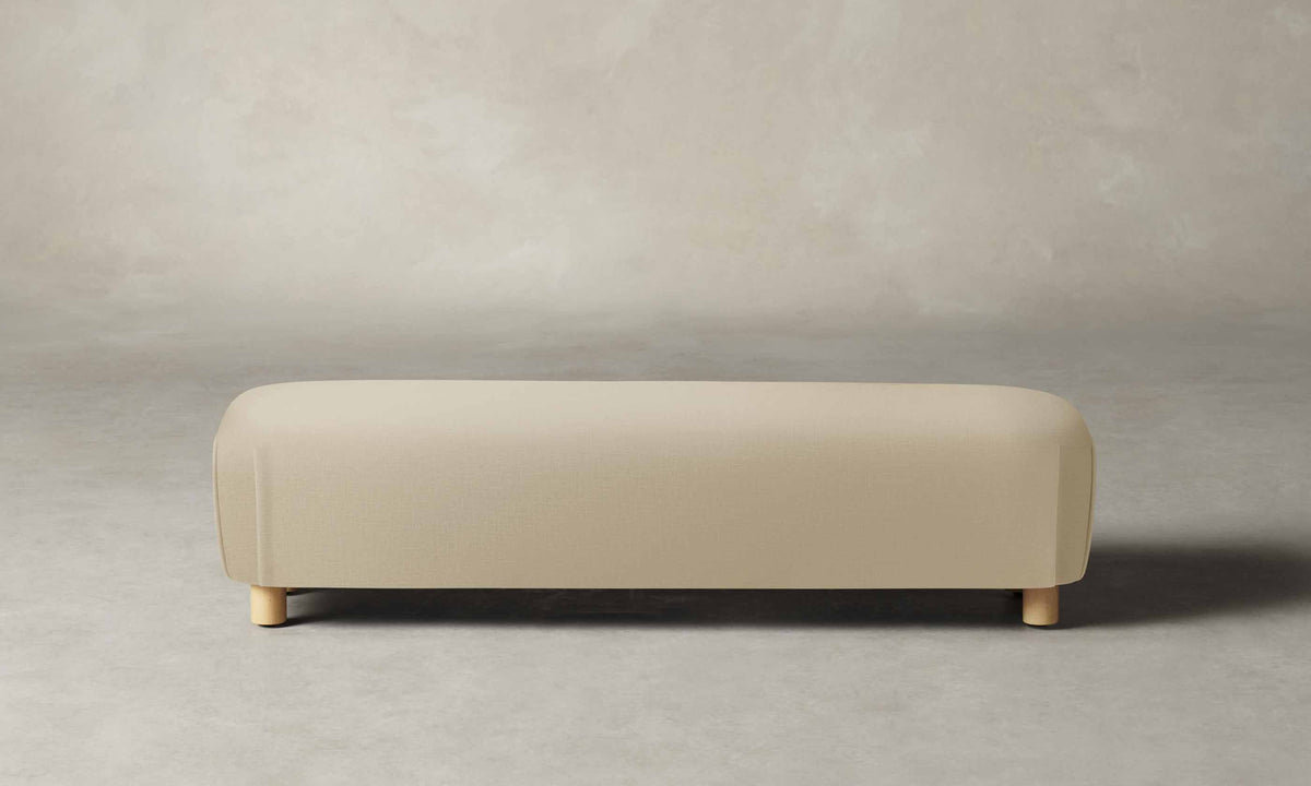 The Perry Bench - Performance Linen Weave Prairie