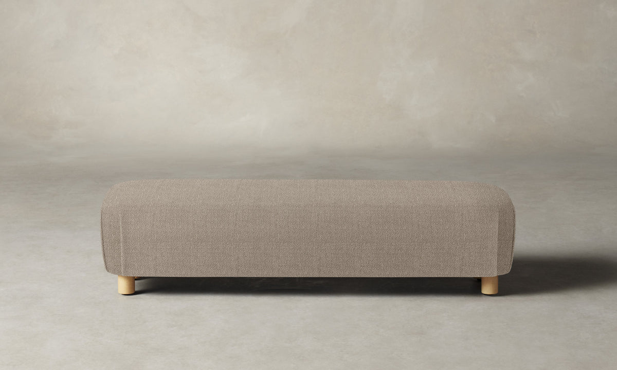 The Perry Bench - Performance Textural Weave Earthen