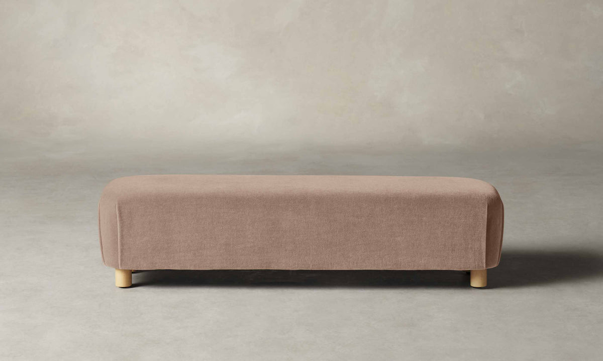 The Perry Bench - Performance Velvet Blossom
