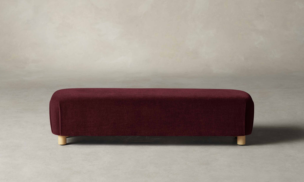 The Perry Bench - Performance Velvet Merlot
