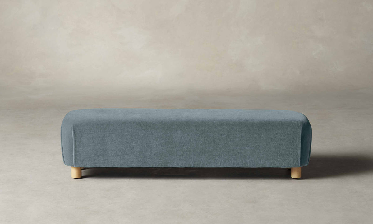 The Perry Bench - Performance Velvet Sky