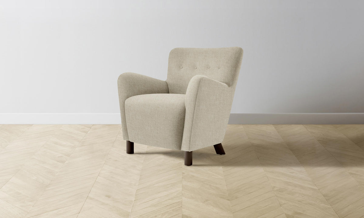 The Perry Chair - Heritage Belgian Linen Alder