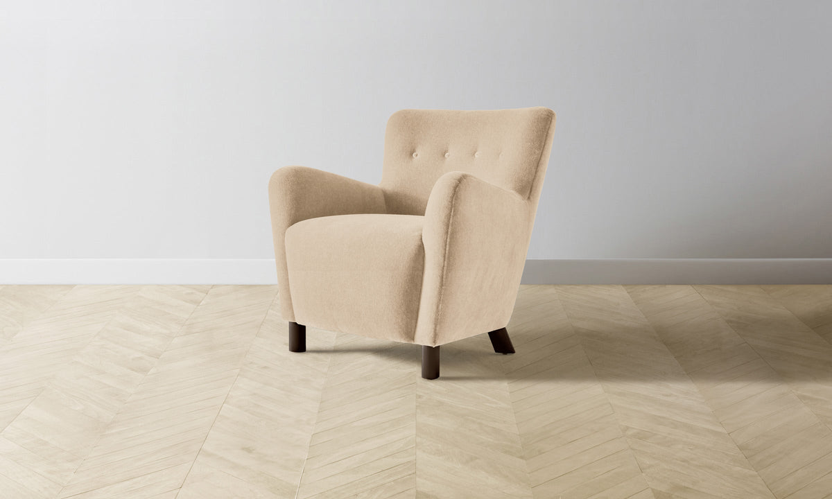 The Perry Chair - Performance Velvet Butter