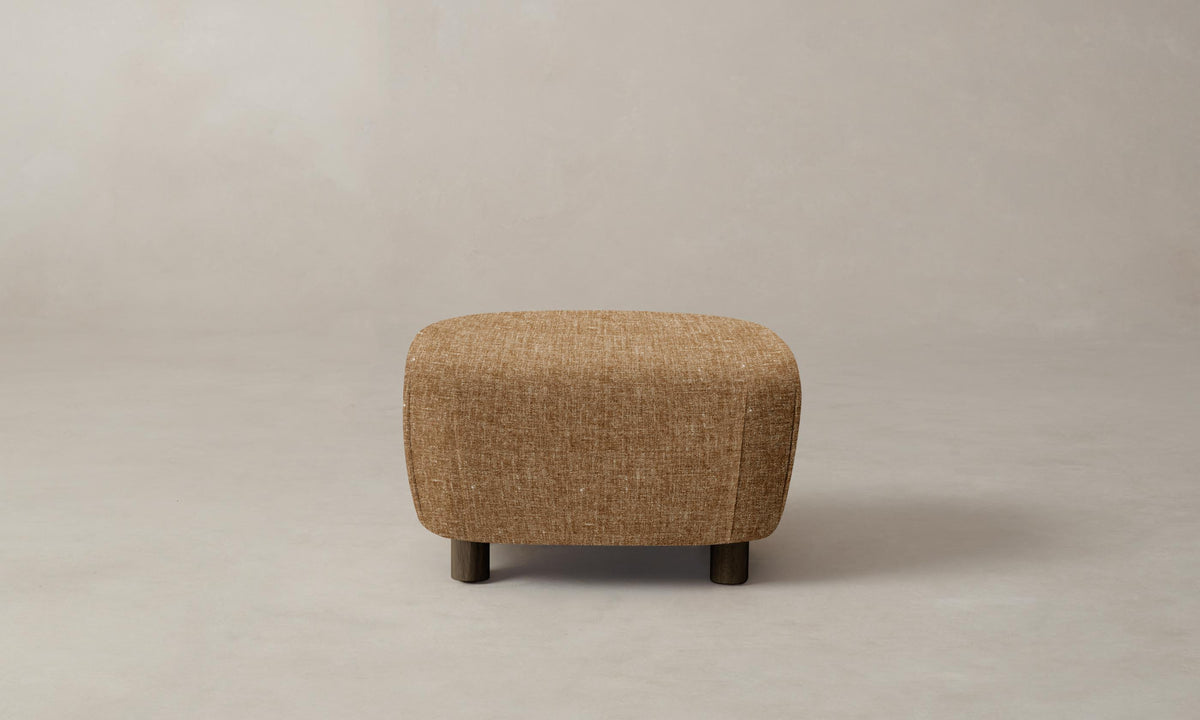 The Perry Ottoman - Heritage Belgian Linen Chai