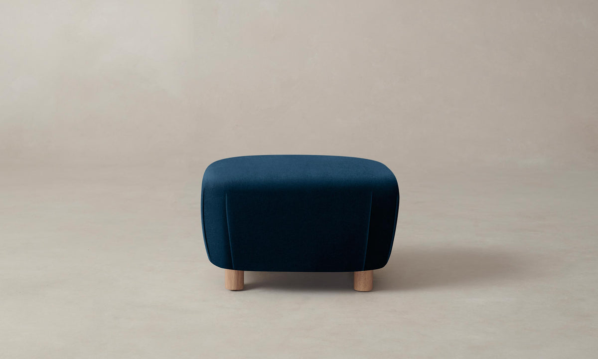 The Perry Ottoman - Mohair Admiral