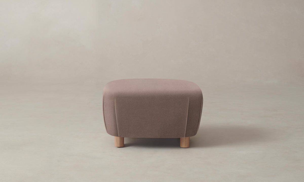 The Perry Ottoman - Mohair Peony
