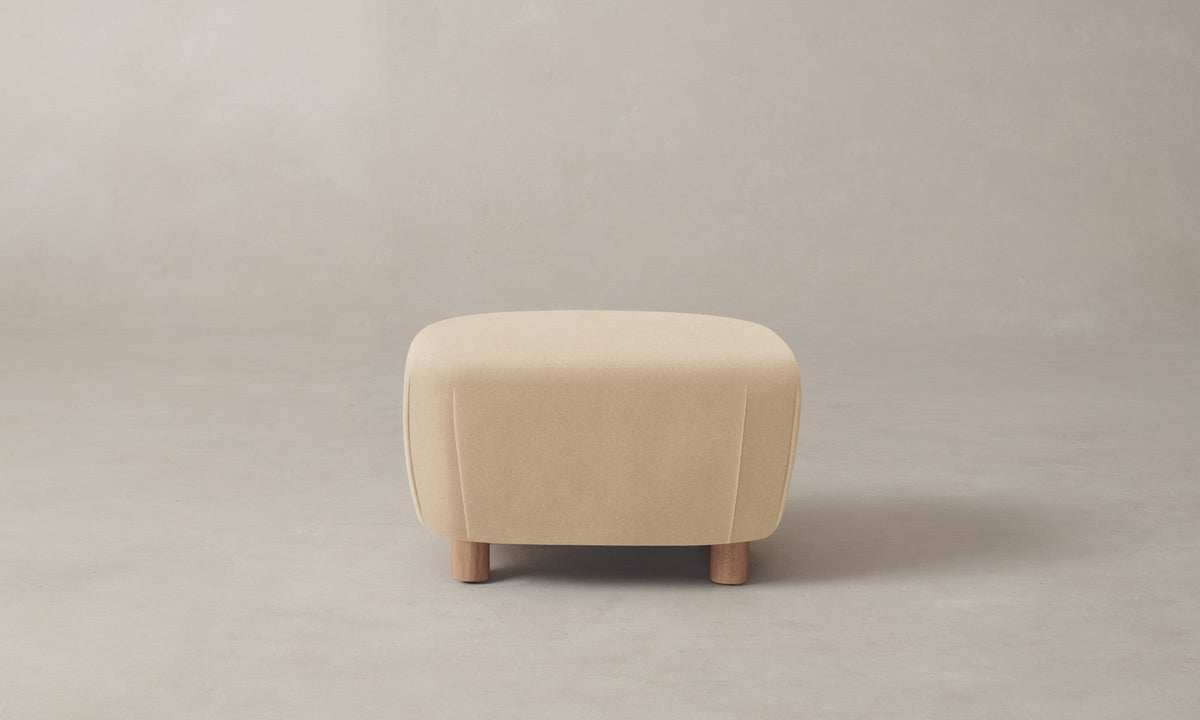 The Perry Ottoman - Performance Velvet Butter
