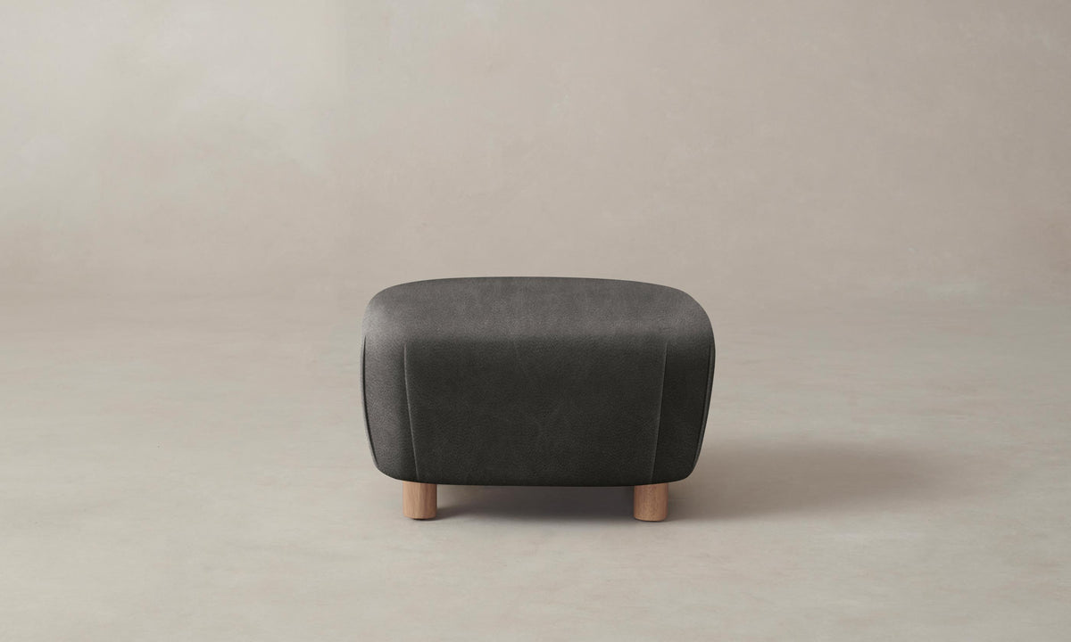 The Perry Ottoman - Tuscan Leather Seal