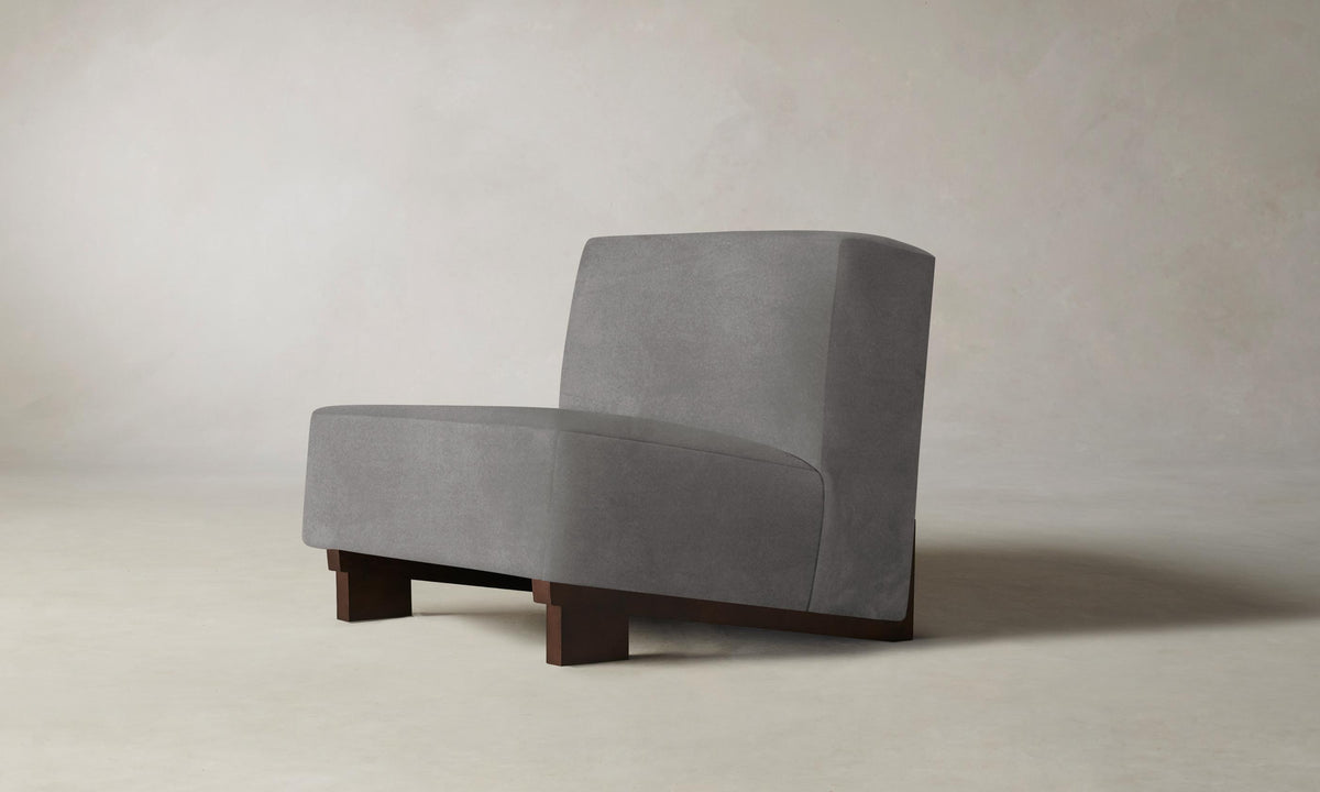 The Remsen Chair - Nubuck Leather Asphalt