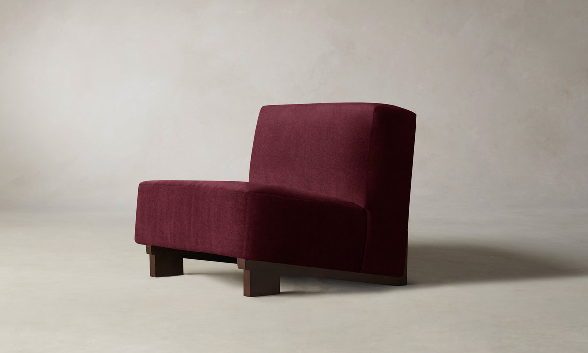 The Remsen Chair - Performance Velvet Merlot