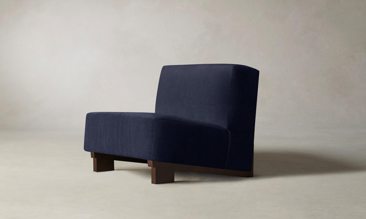 The Remsen Chair - Performance Velvet Midnight