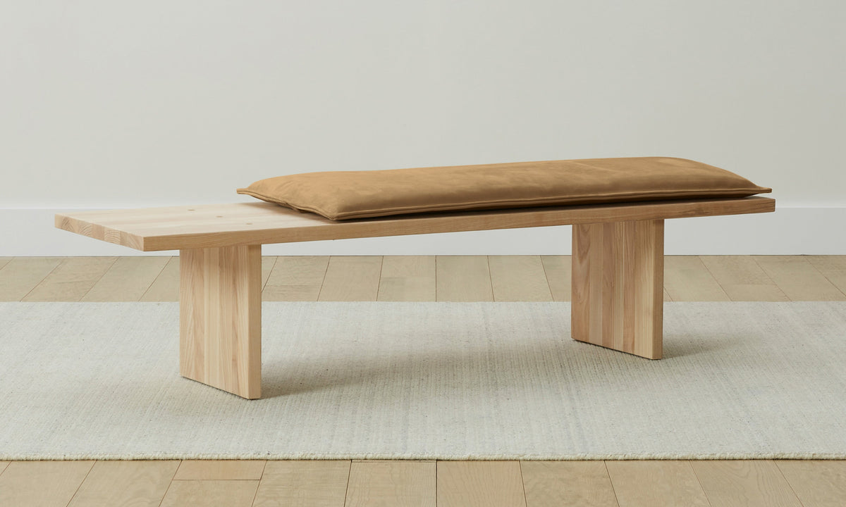 The Reyes Bench - Nubuck Leather Rye