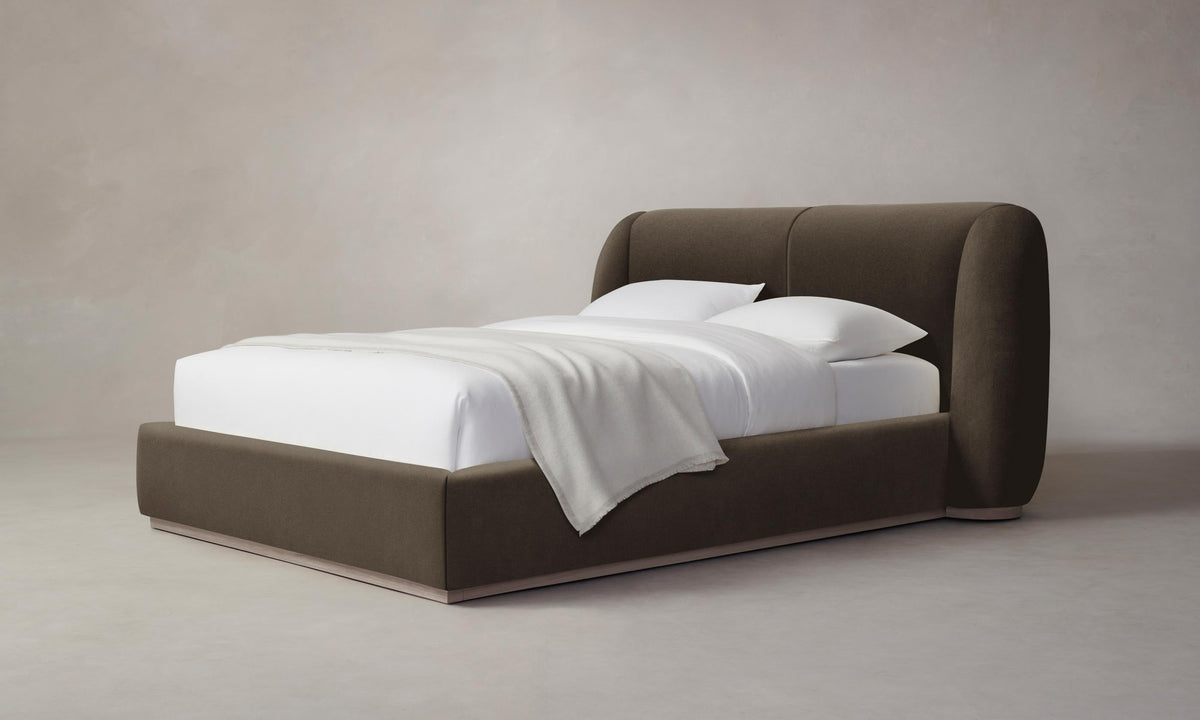 The Smith Bed - Mohair Mink