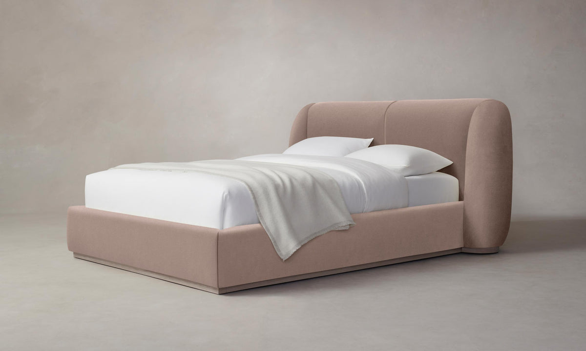 The Smith Bed - Mohair Peony