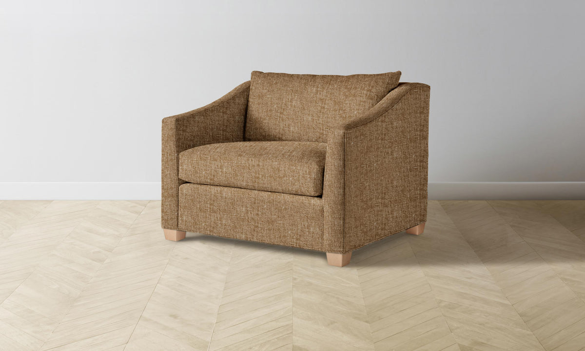 The Sullivan Chair-and-a-Half - Heritage Belgian Linen Chai