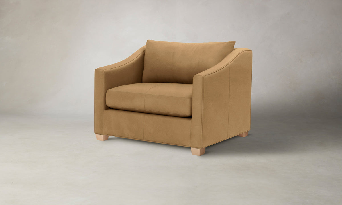 The Sullivan Chair-and-a-Half - Nubuck Leather Rye