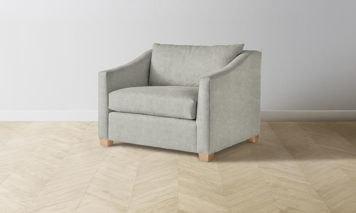 The Sullivan Chair-and-a-Half - Performance Mélange Weave Flint