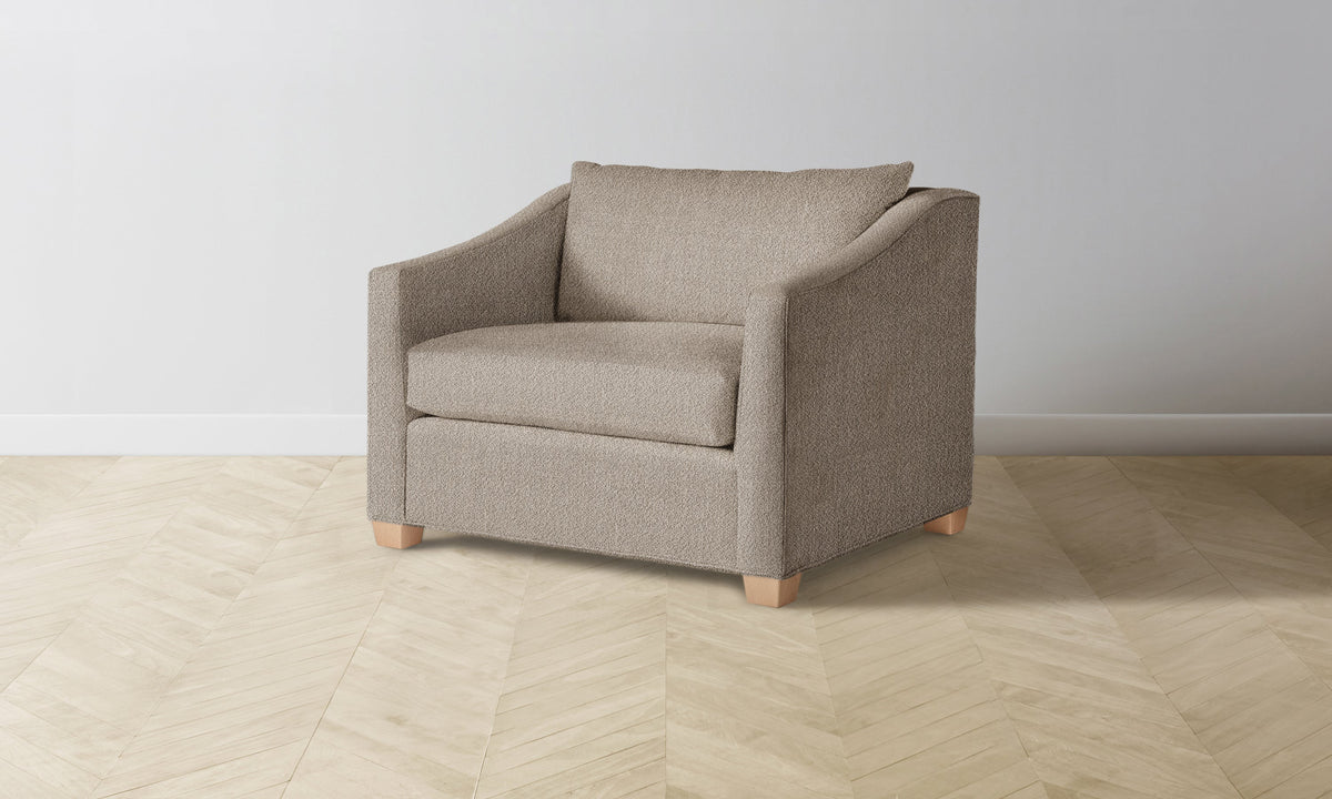 The Sullivan Chair-and-a-Half - Performance Textural Weave Earthen