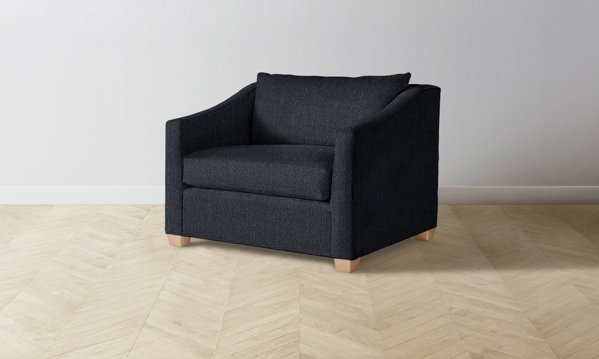 The Sullivan Chair-and-a-Half - Performance Textural Weave Marina