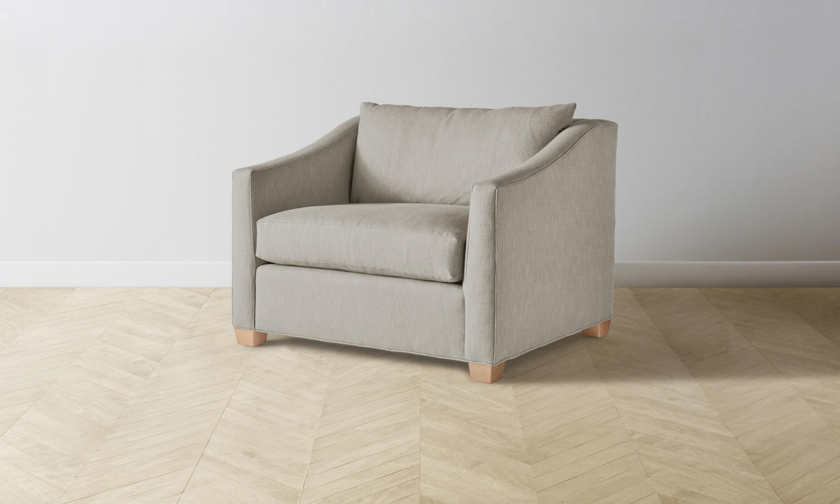 The Sullivan Chair-and-a-Half - Performance Linen Weave Beige