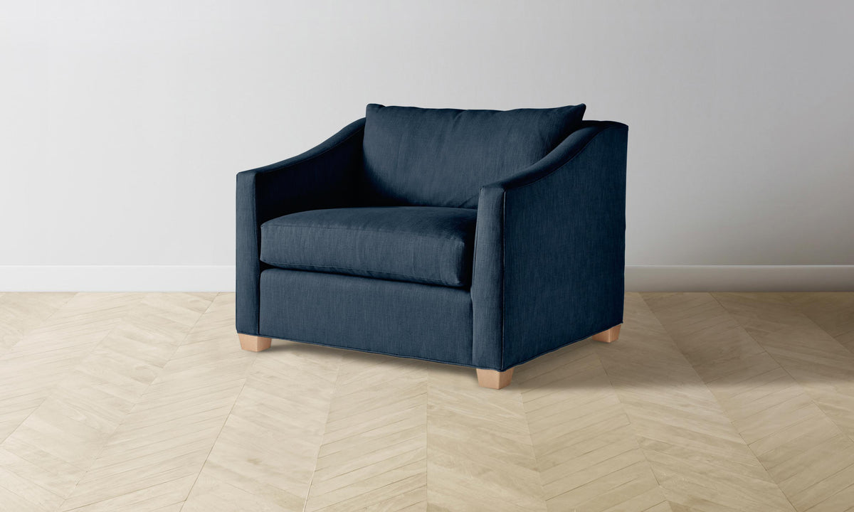 The Sullivan Chair-and-a-Half - Performance Linen Weave Bay