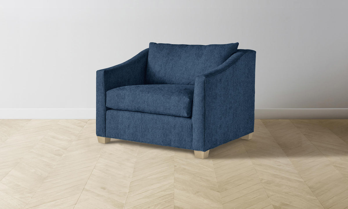 The Sullivan Chair-and-a-Half - Performance Tweed Denim