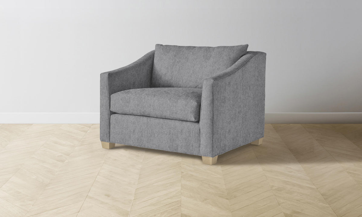 The Sullivan Chair-and-a-Half - Performance Tweed Smoke