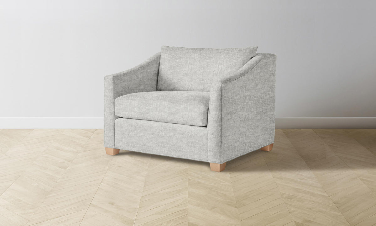 The Sullivan Chair-and-a-Half - Performance Woven Chenille Steel